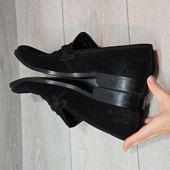 Boss Hugo Boss Mens 50191459 Suede Oxford office Loafer shoes sz 12 - Picture 9 of 14